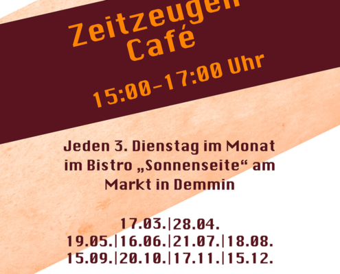 Bild Plakat Zeitzeugencafe