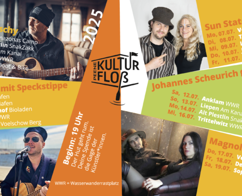 Flyer Kulturfloß Peene